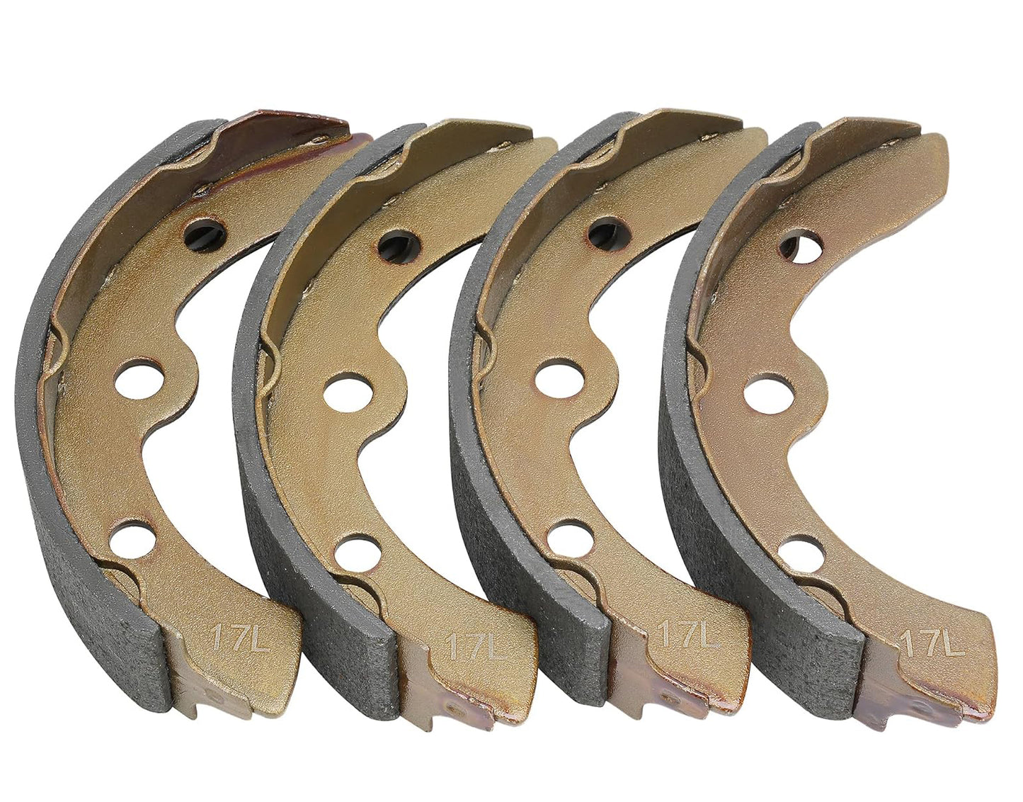 Golf Cart Brake Shoes Kit for Club Car DS & Carryall (Manual Adjust) 1981-1994, EZGO 1983-1986, Yamaha G1 1978-1981 2-cycle Gas / 101146302