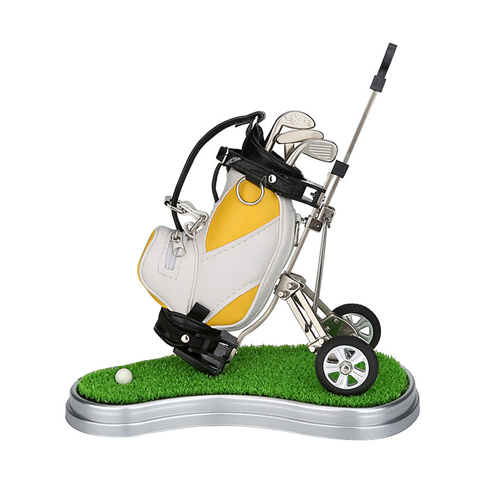 Golf Pen Holder, Yellow White