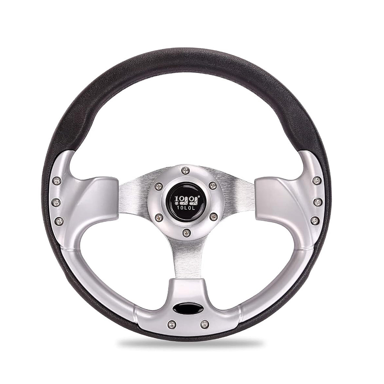 Golf Cart Steering Wheel, Style 1, Silver