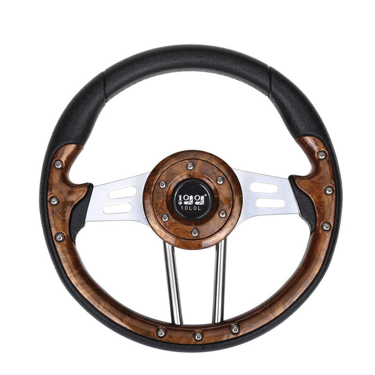 Golf Cart Steering Wheel, Style 4, Brown