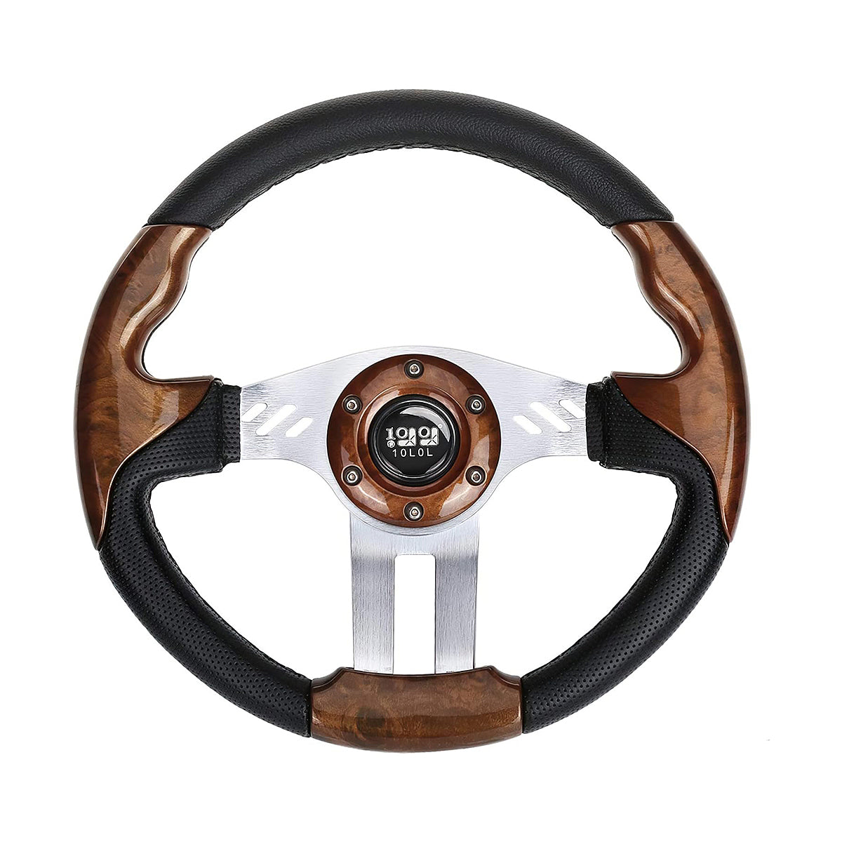 Golf Cart Steering Wheel, Style 3, Brown