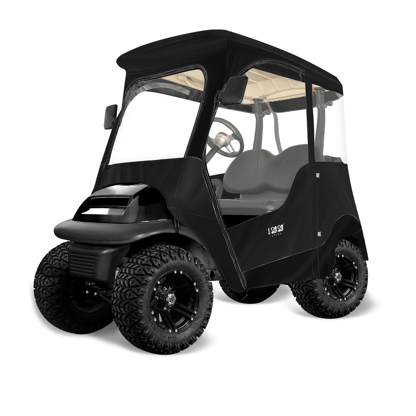 Black Deluxe Enclosures for 2 Passenger Club Car Precedent