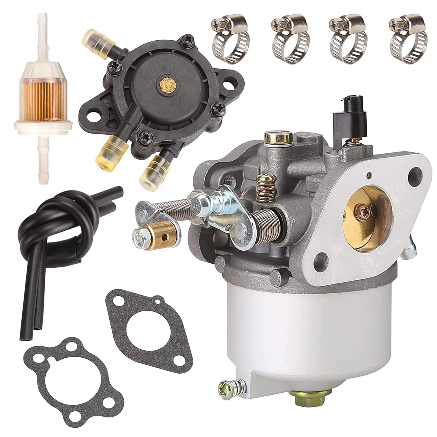 Golf Cart Carburetor Fuel Pump Kit for EZGO 1991-up 4 Cycle 295cc Engines, Medalist Marathon Freedom ST Carb / 26645-G01 26645-G03 26645-G04 72558-G03 72840-G01 603901 17553