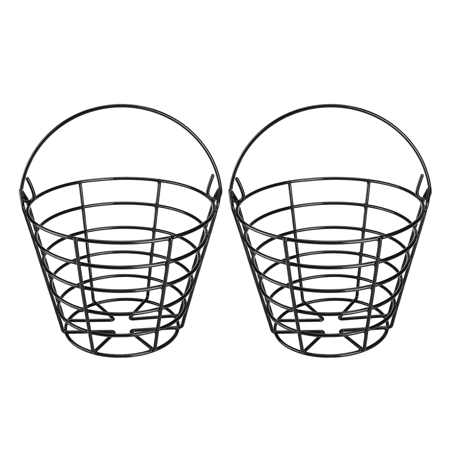 Golf Cart Golf Ball Metal Basket, 2 Pack