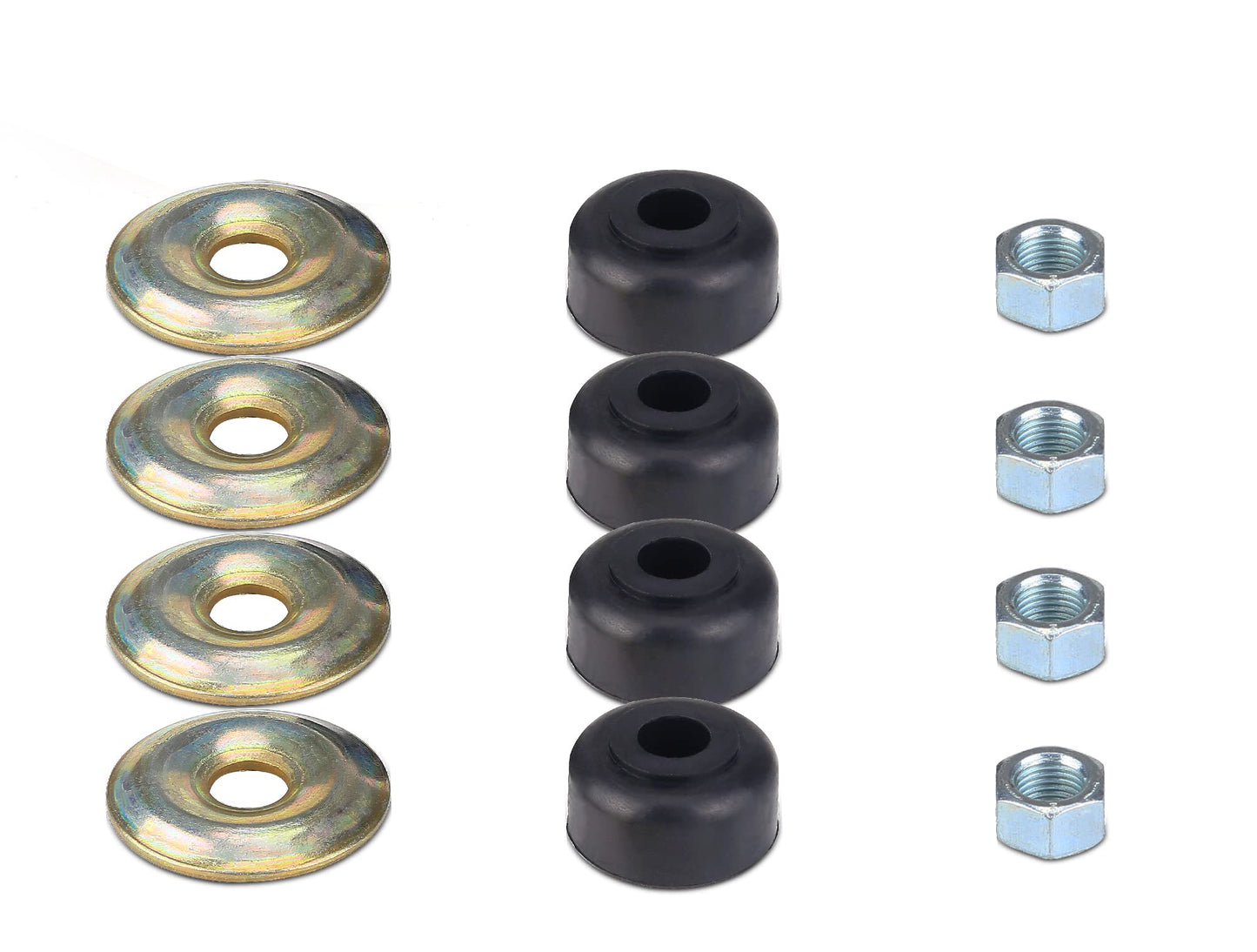 Golf Cart Shock Absorber Bushing Kit for EZGO TXT Marathon 1989-up, Club Car DS Precedent 1982-up / 1011415 10194G1 10435G1