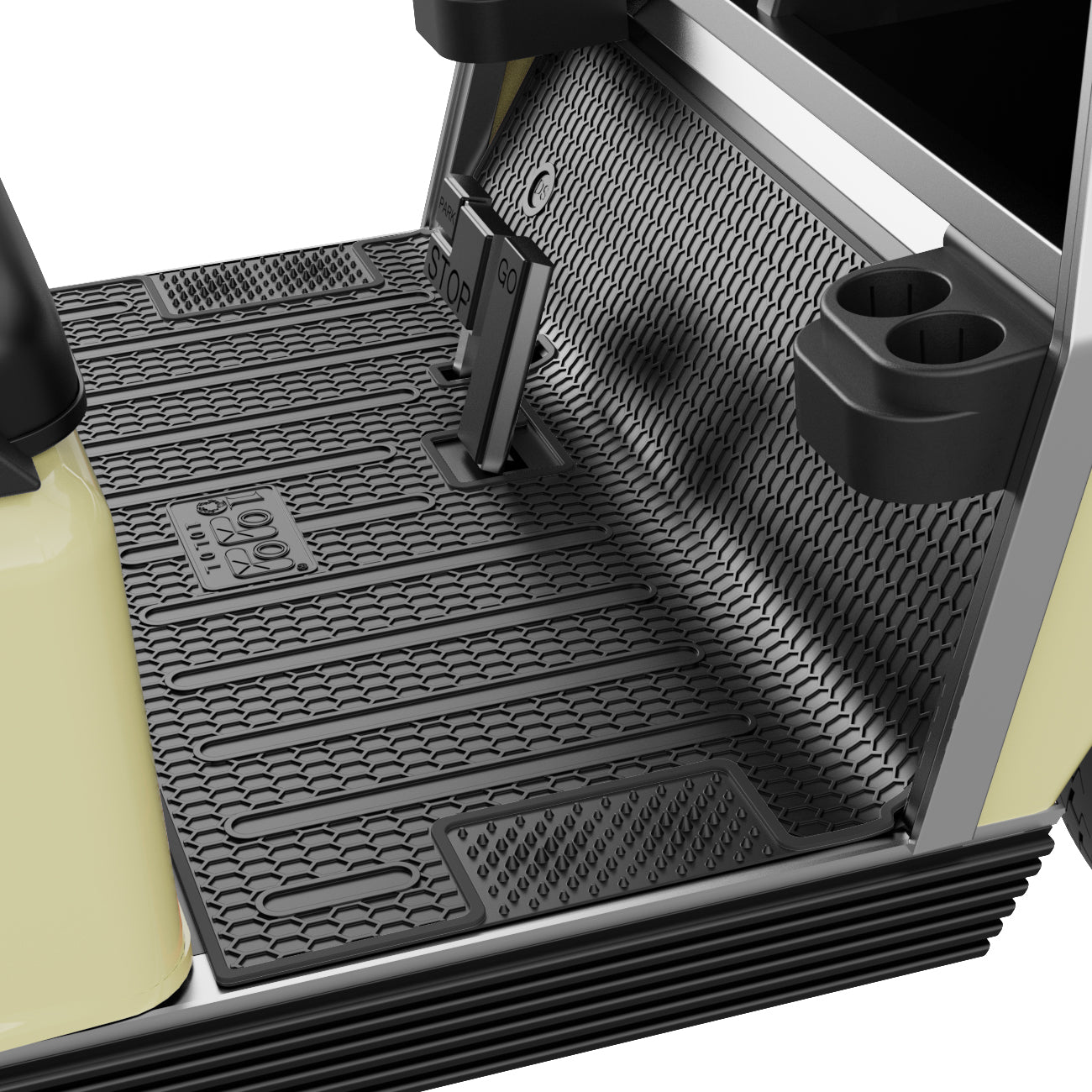 Golf Cart Black Full Coverage Floor Mat for Club Car DS 1982-up