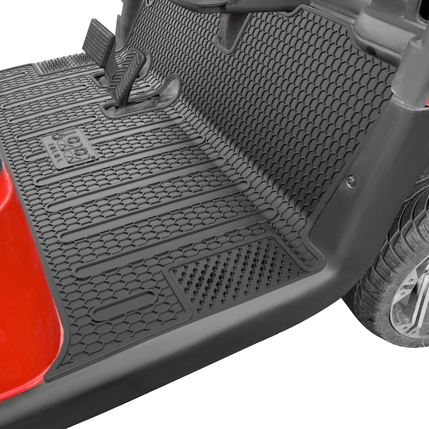 Golf Cart Black Full Coverage Floor Mat for EZGO RXV 2008-2022, 2 Five 2009-up