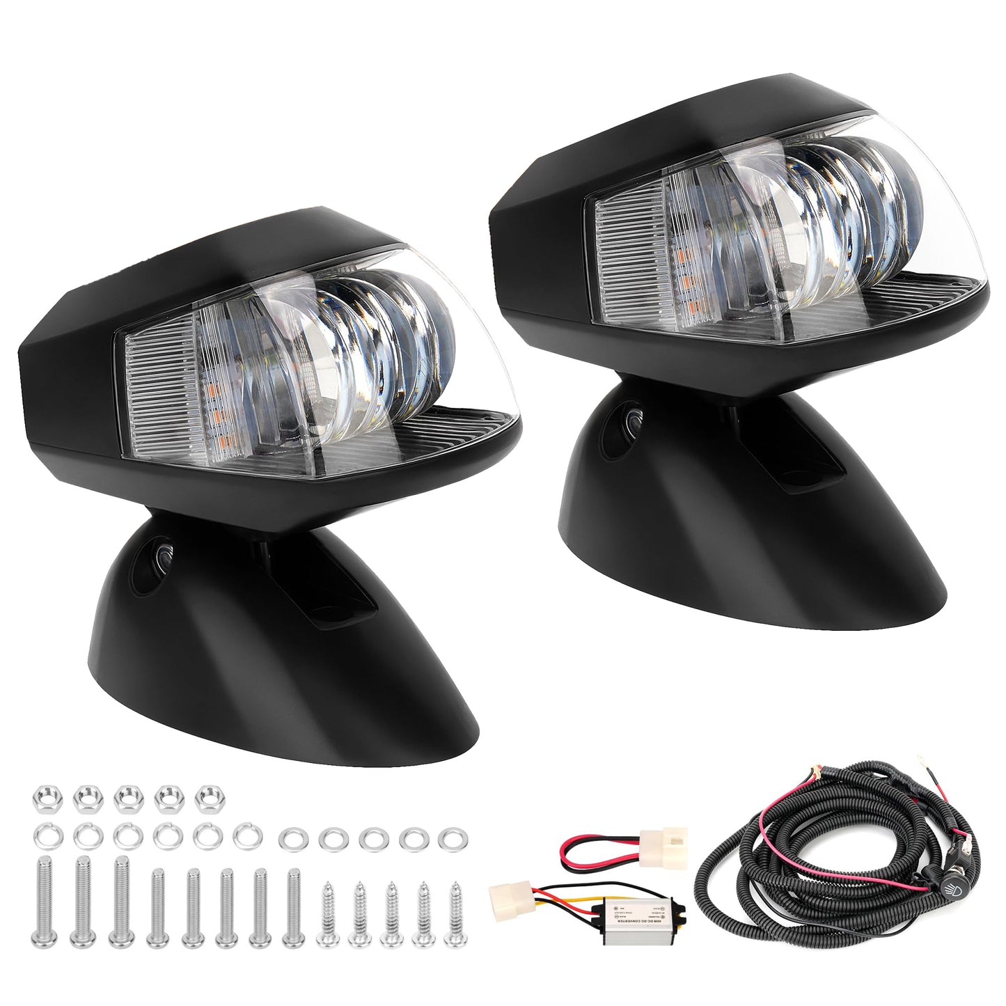 Golf Cart Headlight Kit for EZGO TXT, Club Car DS Precedent