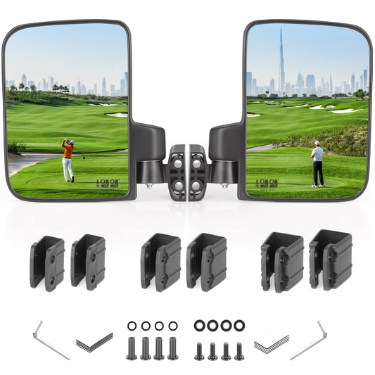 Golf Cart Side Mirrors, No Drilling
