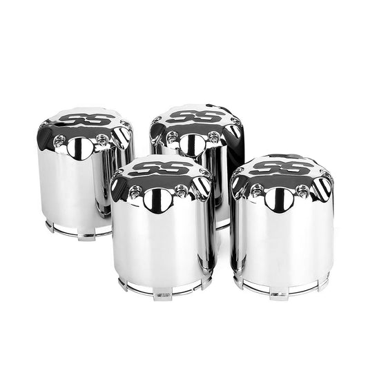 Golf Cart SS Wheel Center Hub Cap, Chrome