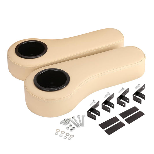 Golf Cart Rear Seat Armrests, Beige