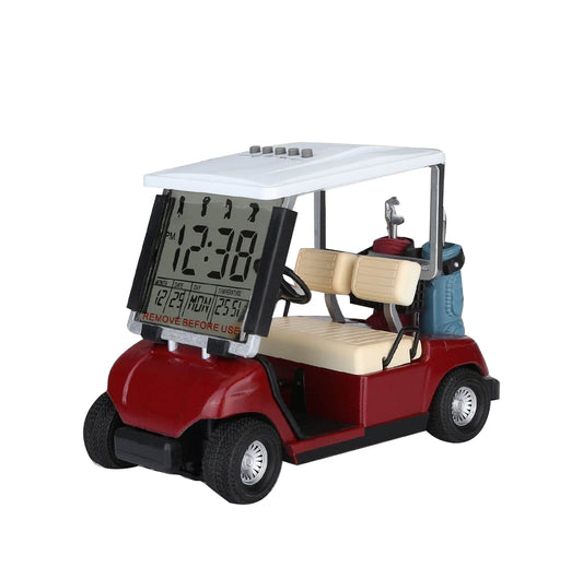 Golf Cart LCD Display Mini Clock, Red