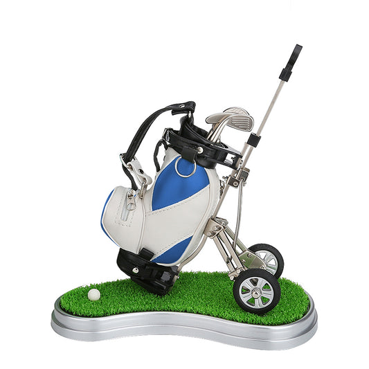 Golf Pen Holder, Blue White