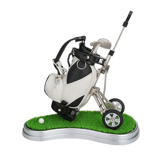 Golf Pen Holder, Black White