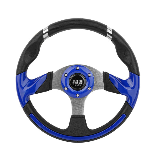 Golf Cart Steering Wheel, Style 1, Blue