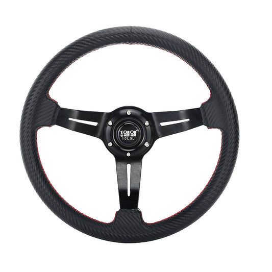 Golf Cart Steering Wheel, Style 5, Carbon Fiber