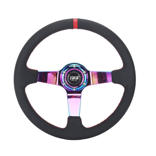 Golf Cart Steering Wheel, Style 5, Genuine Leather