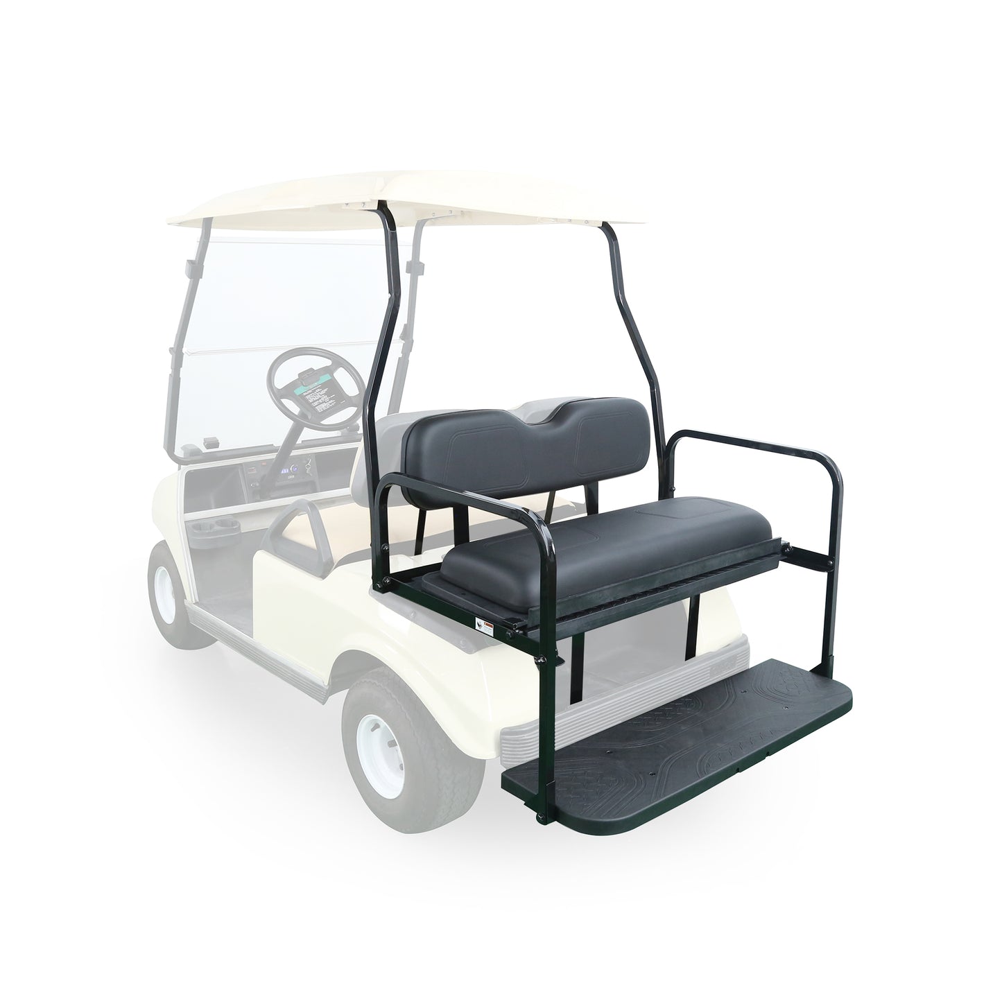 Golf Cart Black Rear Seats Kit for Club Car DS 2000.5-up