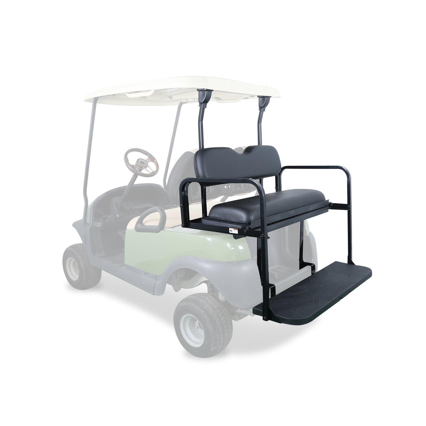 Golf Cart Black Rear Seats Kit for Club Car Precedent 2004-up