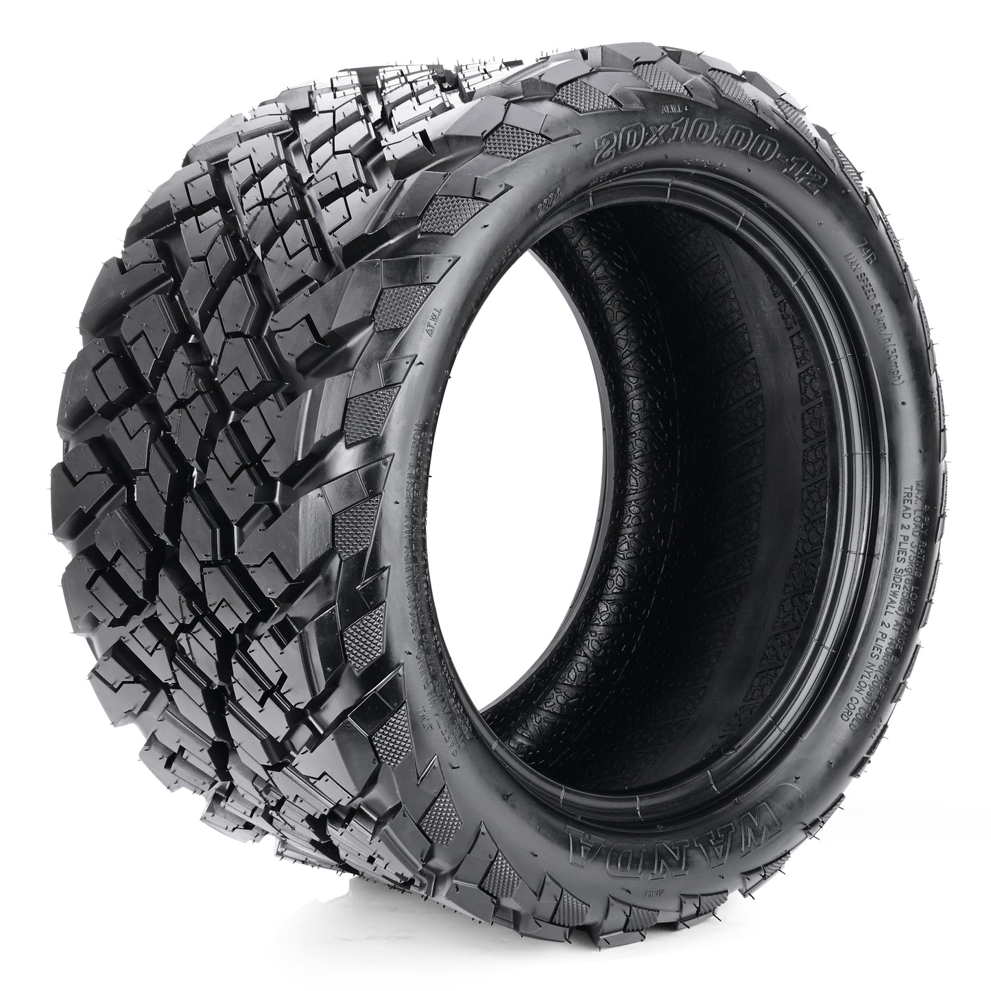 WANDA Golf Cart All Terrain Tires, Size 20x10-12