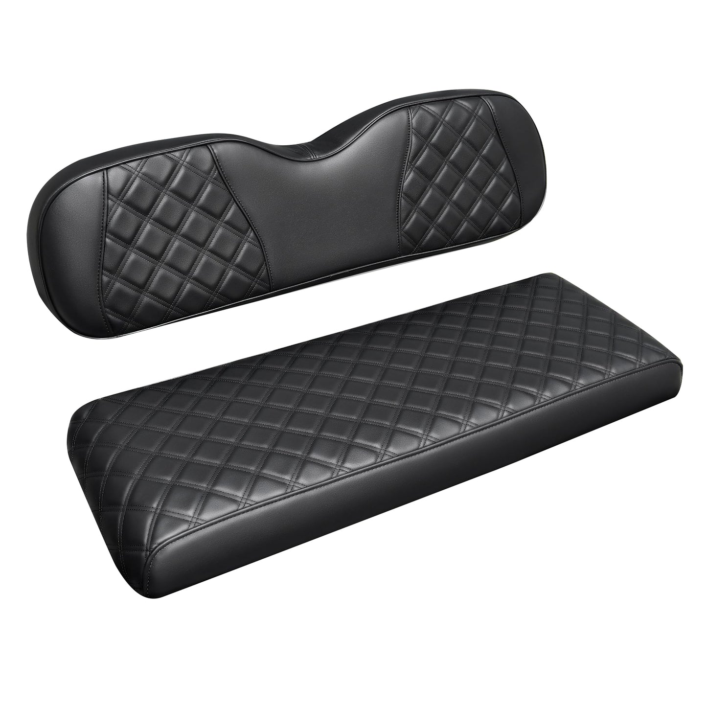 Golf Cart PVC Diamond Leather Rear Seat Cover, Universal