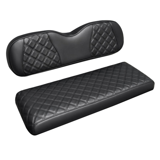 Golf Cart PVC Diamond Leather Rear Seat Cover, Universal