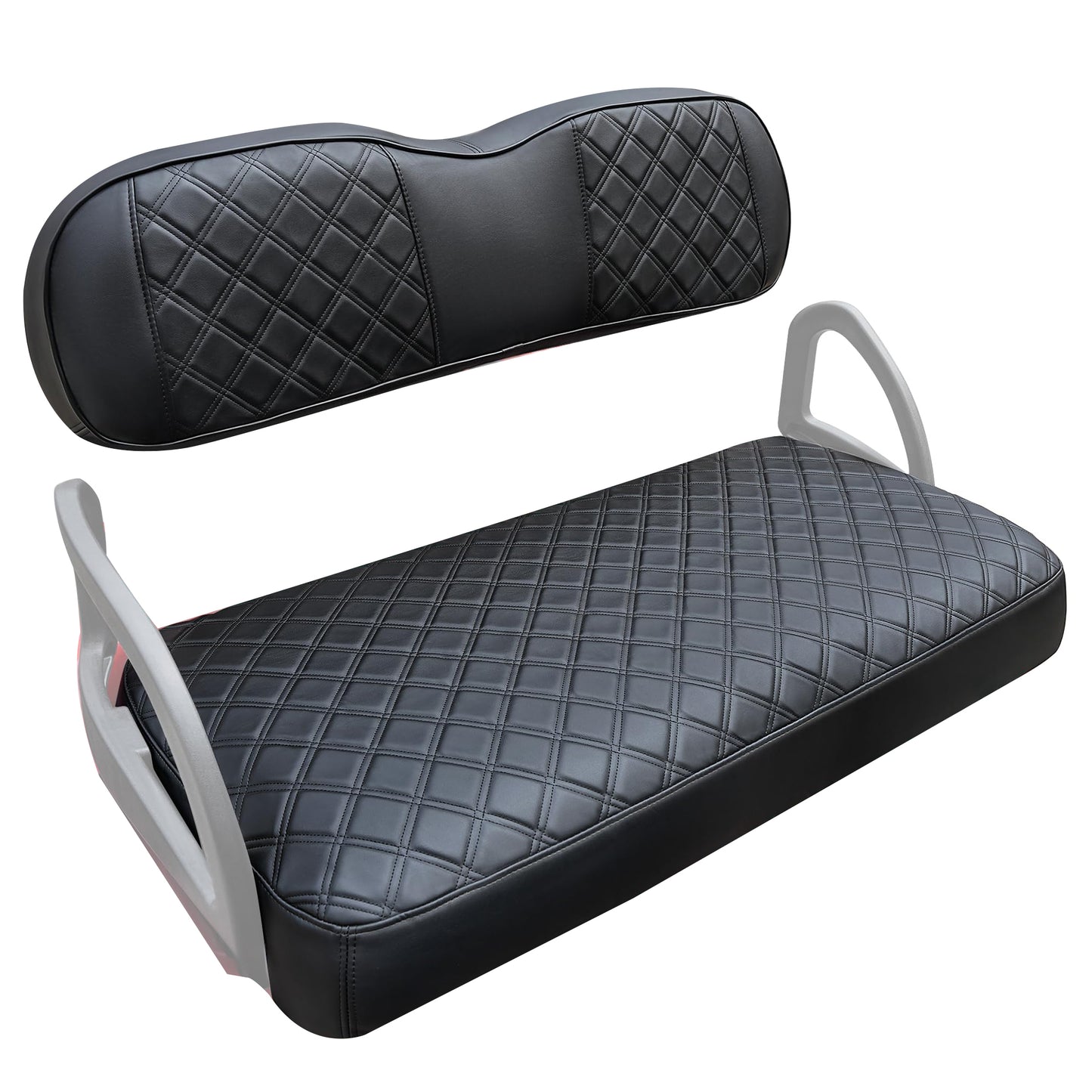 Golf Cart PVC Diamond Leather Front Seat Cover for EZGO RXV