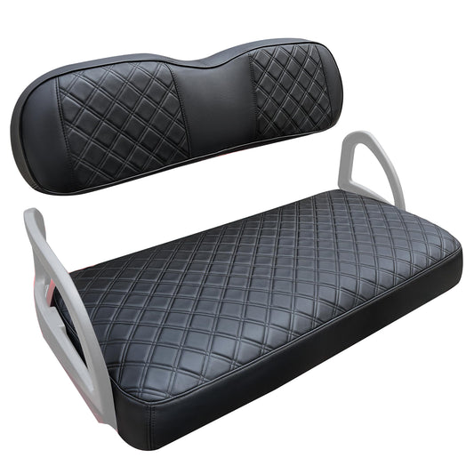 Golf Cart PVC Diamond Leather Front Seat Cover for EZGO RXV