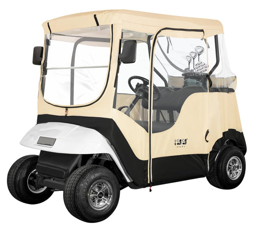 Beige Primary Enclosures for 2 Passenger EZGO TXT