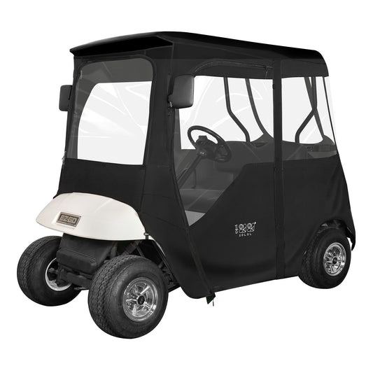 Black Deluxe Enclosures for 2 Passenger EZGO TXT RXV