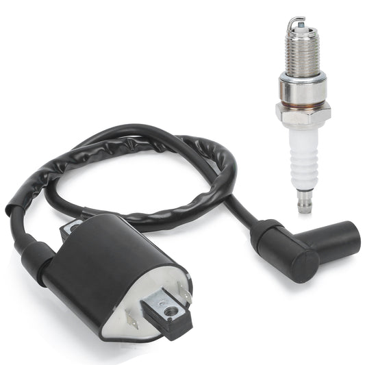 Golf Cart Ignition Coil & Spark Plug for Yamaha G2 G5 G8 G9 G11 G14 Gas J38-82310-20-00