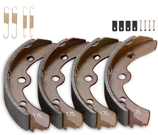 Golf Cart Brake Shoes Kit for EZGO XI-Serial 1983-1986, Club Car DS Carryall (Manual Adjust) 1981-1994, Yamaha G1 1978-1980, etc / 101146302 101880701