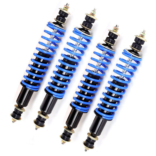 Golf Cart 4 PCS Blue Front Rear Shocks for EZGO TXT Medalist 1994-up / 70630-G01 76418-G01