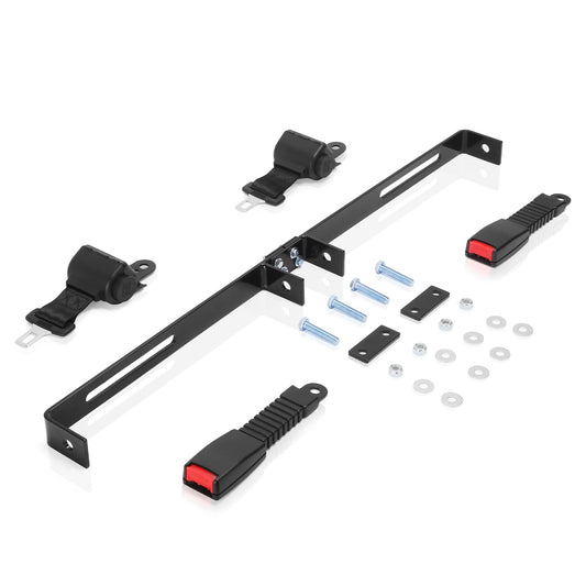 Golf Cart Seat Belts Bracket Kit, 2 Passenger