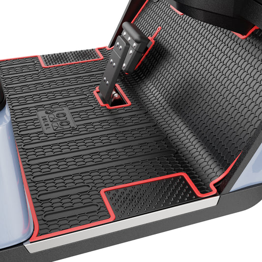 Golf Cart Red Full Coverage Floor Mat for EZGO TXT 1996-up