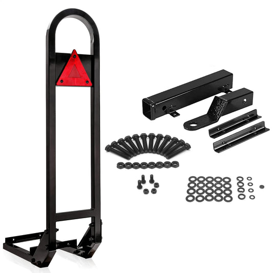 Golf Cart Rear Seat Grab Bar L-Shape with Trailer Hitch