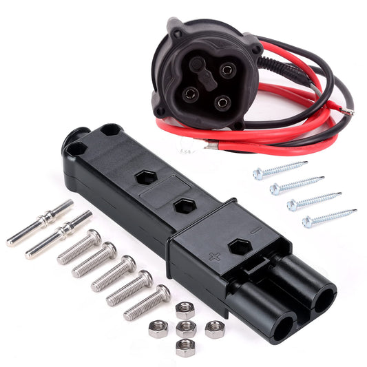 Golf Cart Charger Plug Powerwise for 48V Yamaha G19 G22 / JW2-H6181-02 JR1-H235A-00