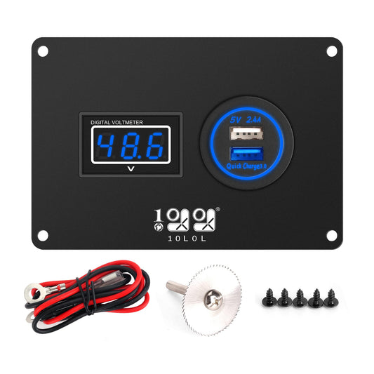 Golf Cart USB Panel, Meter for Club Car DS 2000-up