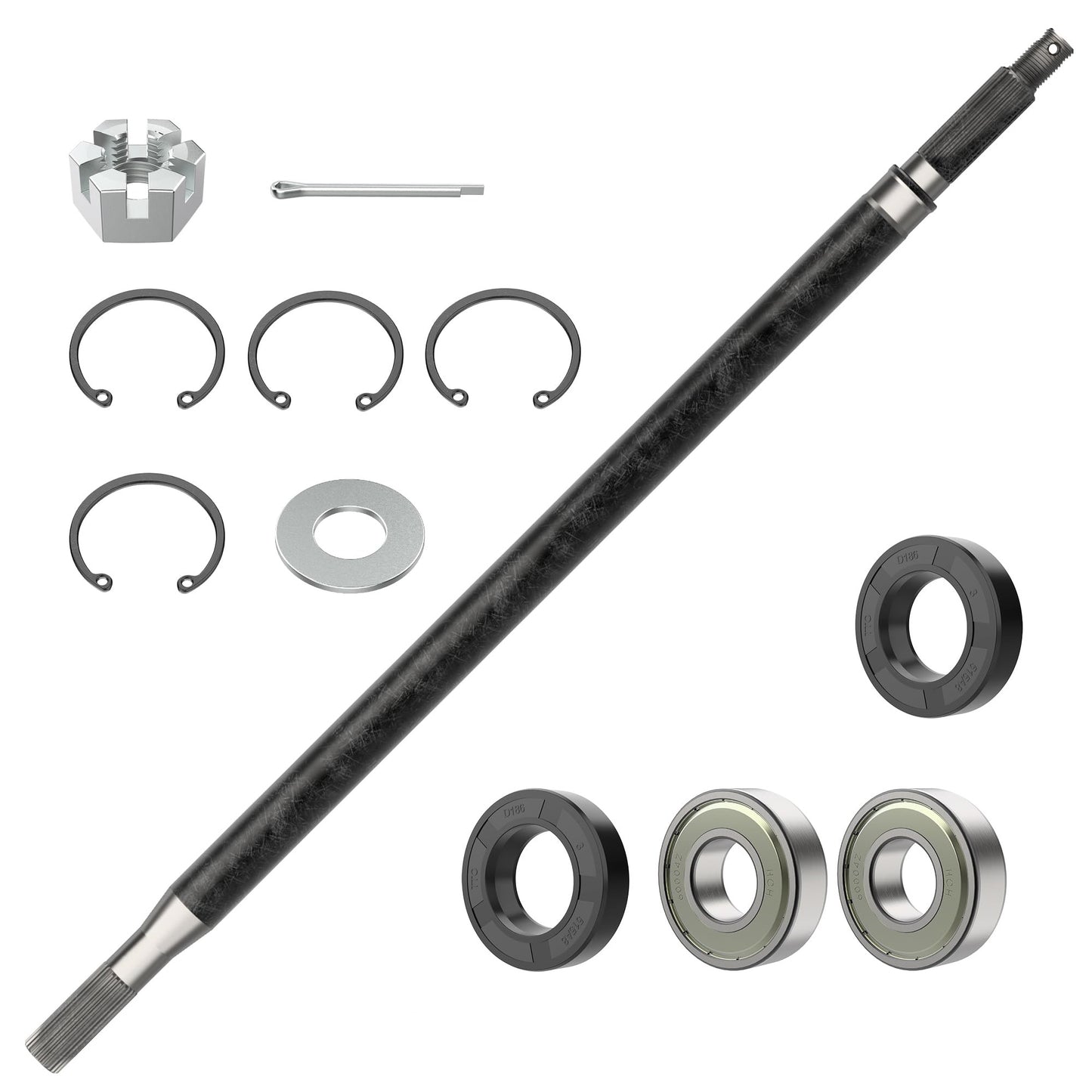 Golf Cart Driver Side Rear Axle for EZGO RXV 2008-up Electric / 620337 614208
